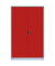 Stahlschrank 530384 feuerrot, lichtgrau 120,0 x 60,0 x 195,0 cm, aufgebaut 