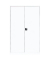 Stahlschrank 530387 signalweiß 120,0 x 60,0 x 195,0 cm, aufgebaut 