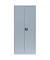 Putzmittelschrank 545520 lichtgrau 80,0 x 38,3 x 180,0 cm, aufgebaut 