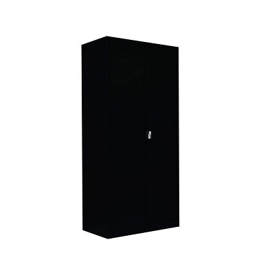 Putzmittelschrank 545549 tiefschwarz 92,5 x 42,2 x 195,0 cm, aufgebaut 
