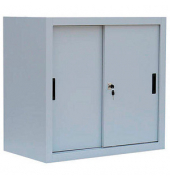 Schiebetürenschrank, 550080 lichtgrau 1 Fachboden 80,0 x 45,0 x 75,0 cm 