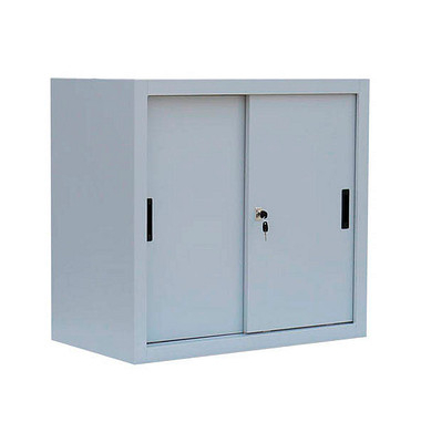 Schiebetürenschrank, 550080 lichtgrau 1 Fachboden 80,0 x 45,0 x 75,0 cm 