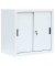 Schiebetürenschrank, 550087 signalweiß 1 Fachboden 80,0 x 45,0 x 75,0 cm 