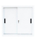 Schiebetürenschrank, 550087 signalweiß 1 Fachboden 80,0 x 45,0 x 75,0 cm 