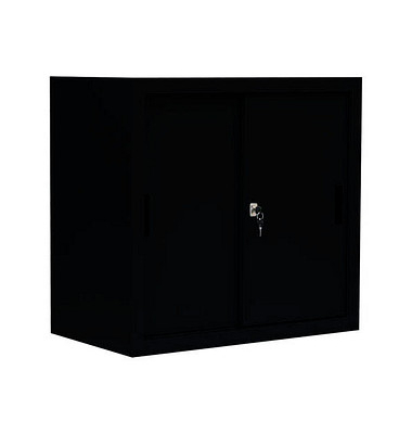 Schiebetürenschrank, 550089 tiefschwarz 1 Fachboden 80,0 x 45,0 x 75,0 cm 