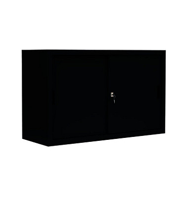 Schiebetürenschrank, 550129 tiefschwarz 1 Fachboden 120,0 x 45,0 x 75,0 cm 