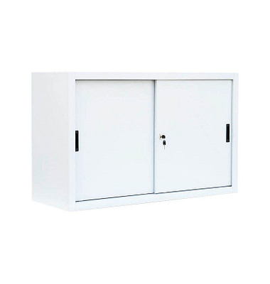 Schiebetürenschrank, 550127 signalweiß 1 Fachboden 120,0 x 45,0 x 75,0 cm 