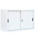 Schiebetürenschrank, 550127 signalweiß 1 Fachboden 120,0 x 45,0 x 75,0 cm 
