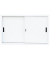 Schiebetürenschrank, 550127 signalweiß 1 Fachboden 120,0 x 45,0 x 75,0 cm 