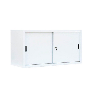 Schiebetürenschrank, 550137 signalweiß 1 Fachboden 160,0 x 45,0 x 75,0 cm 