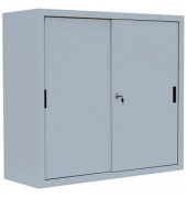Schiebetürenschrank, 550140 lichtgrau 2 Fachböden 120,0 x 45,0 x 109,0 cm 