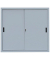 Schiebetürenschrank, 550140 lichtgrau 2 Fachböden 120,0 x 45,0 x 109,0 cm 