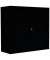 Schiebetürenschrank, 550149 tiefschwarz 2 Fachböden 120,0 x 45,0 x 109,0 cm 