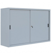 Schiebetürenschrank, 550150 lichtgrau 2 Fachböden 160,0 x 45,0 x 109,0 cm 