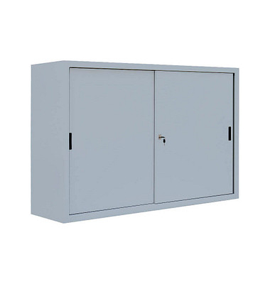 Schiebetürenschrank, 550150 lichtgrau 2 Fachböden 160,0 x 45,0 x 109,0 cm 