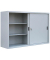 Schiebetürenschrank, 550150 lichtgrau 2 Fachböden 160,0 x 45,0 x 109,0 cm 
