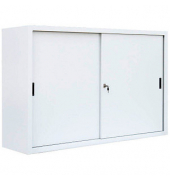 Schiebetürenschrank, 550157 signalweiß 2 Fachböden 160,0 x 45,0 x 109,0 cm 