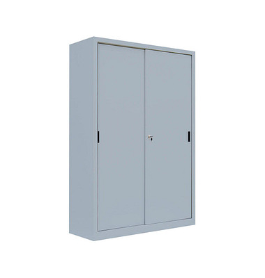 Schiebetürenschrank, 550160 lichtgrau 4 Fachböden 120,0 x 45,0 x 195,0 cm 