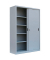 Schiebetürenschrank, 550160 lichtgrau 4 Fachböden 120,0 x 45,0 x 195,0 cm 