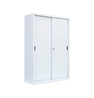 Schiebetürenschrank, 550167 signalweiß 4 Fachböden 120,0 x 45,0 x 195,0 cm 