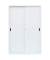 Schiebetürenschrank, 550167 signalweiß 4 Fachböden 120,0 x 45,0 x 195,0 cm 