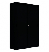 Schiebetürenschrank, 550169 tiefschwarz 4 Fachböden 120,0 x 45,0 x 195,0 cm 