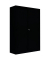 Schiebetürenschrank, 550169 tiefschwarz 4 Fachböden 120,0 x 45,0 x 195,0 cm 