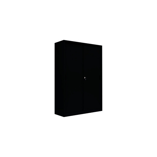 4061815524606 - Schiebetürenschrank 550169 tiefschwarz 4 Fachböden 1200 x 450 x 1950 cm 4061815524606 LÜLLMANN 4061815524606 - Schiebetürenschrank 550169 tiefschwarz 4 Fachböden 1200 x 450 x 1950 cm 4061815524606 LÜLLMANN