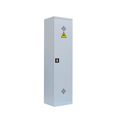 Umweltschrank 566240 lichtgrau 50,0 x 42,2 x 195,0 cm, aufgebaut 