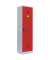 Umweltschrank 566244 feuerrot, lichtgrau 50,0 x 42,2 x 195,0 cm, aufgebaut 