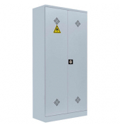 Umweltschrank 566250 lichtgrau 91,6 x 42,2 x 195,0 cm, aufgebaut 