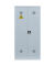 Umweltschrank 566250 lichtgrau 91,6 x 42,2 x 195,0 cm, aufgebaut 
