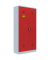 Umweltschrank 566254 feuerrot, lichtgrau 91,6 x 42,2 x 195,0 cm, aufgebaut 