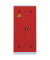 Umweltschrank 566254 feuerrot, lichtgrau 91,6 x 42,2 x 195,0 cm, aufgebaut 
