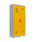 Umweltschrank 566256 rapsgelb, lichtgrau 91,6 x 42,2 x 195,0 cm, aufgebaut 