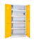 Umweltschrank 566256 rapsgelb, lichtgrau 91,6 x 42,2 x 195,0 cm, aufgebaut 
