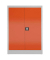 Stahlschrank ClassiX X-530324 feuerrot, lichtgrau 92,0 x 42,0 x 120,0 cm, aufgebaut 