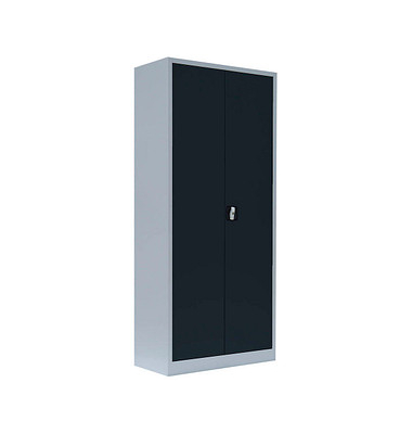 Putzmittelschrank 545528 anthrazit, lichtgrau 80,0 x 38,3 x 180,0 cm, aufgebaut 