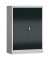 Stahlschrank ClassiX X-530328 anthrazit, lichtgrau 92,0 x 42,0 x 120,0 cm, aufgebaut 