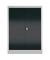 Stahlschrank ClassiX X-530328 anthrazit, lichtgrau 92,0 x 42,0 x 120,0 cm, aufgebaut 