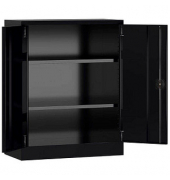 Stahlschrank ClassiX X-530319 tiefschwarz 80,0 x 38,0 x 100,0 cm, aufgebaut 