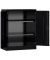 Stahlschrank ClassiX X-530319 tiefschwarz 80,0 x 38,0 x 100,0 cm, aufgebaut 