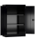 Stahlschrank ClassiX X-530299 tiefschwarz 80,0 x 38,0 x 120,0 cm, aufgebaut 
