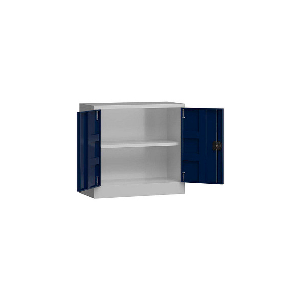 4061815550346 - Stahlschrank ClassiX X-530301 enzianblau lichtgrau 800 x 380 x 750 cm aufgebaut 4061815550346 LÜLLMANN 4061815550346 - Stahlschrank ClassiX X-530301 enzianblau lichtgrau 800 x 380 x 750 cm aufgebaut 4061815550346 LÜLLMANN