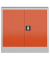 Stahlschrank ClassiX X-530304 feuerrot, lichtgrau 80,0 x 38,0 x 75,0 cm, aufgebaut 