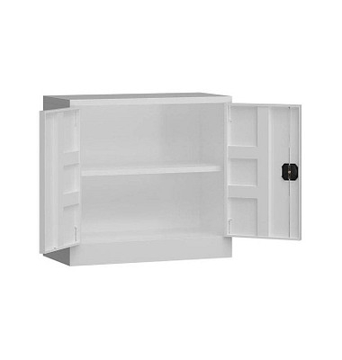 Stahlschrank ClassiX X-530307 signalweiß 80,0 x 38,0 x 75,0 cm, aufgebaut 
