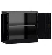 Stahlschrank ClassiX X-530309 tiefschwarz 80,0 x 38,0 x 75,0 cm, aufgebaut 