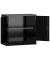 Stahlschrank ClassiX X-530309 tiefschwarz 80,0 x 38,0 x 75,0 cm, aufgebaut 