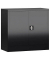 Stahlschrank ClassiX X-530309 tiefschwarz 80,0 x 38,0 x 75,0 cm, aufgebaut 