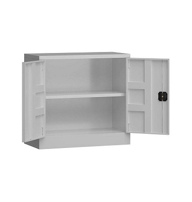 Stahlschrank ClassiX X-530300 lichtgrau 80,0 x 38,0 x 75,0 cm, aufgebaut 